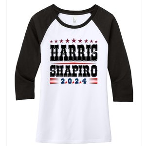 Kamala Harris Josh Shapiro Png Svg Kamala Png Kamala Svg Kamala Harris Presi Women's Tri-Blend 3/4-Sleeve Raglan Shirt