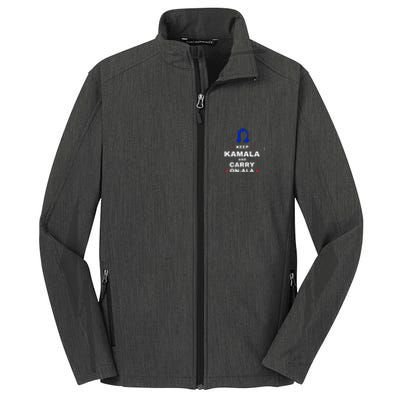 Kamala Harris Keep Kamala And Carry Onala Democrat Liberal Core Soft Shell Jacket