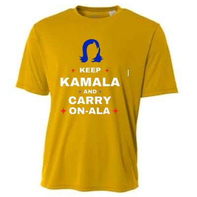 Kamala Harris Keep Kamala And Carry Onala Democrat Liberal Cooling Performance Crew T-Shirt