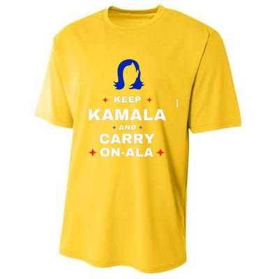 Kamala Harris Keep Kamala And Carry Onala Democrat Liberal Performance Sprint T-Shirt