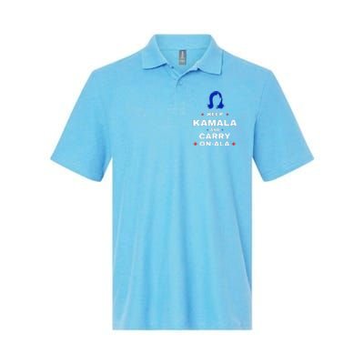 Kamala Harris Keep Kamala And Carry Onala Democrat Liberal Softstyle Adult Sport Polo