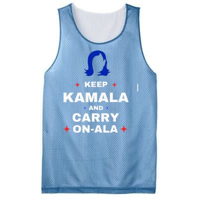 Kamala Harris Keep Kamala And Carry Onala Democrat Liberal Mesh Reversible Basketball Jersey Tank