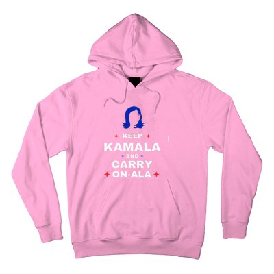 Kamala Harris Keep Kamala And Carry Onala Democrat Liberal Hoodie