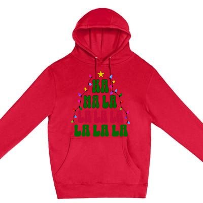 Kamala Harris Ka Ma La La La Christmas Tree Xmas Carol Premium Pullover Hoodie