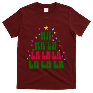 Kamala Harris Ka Ma La La La Christmas Tree Xmas Carol T-Shirt