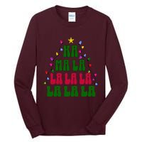 Kamala Harris Ka Ma La La La Christmas Tree Xmas Carol Tall Long Sleeve T-Shirt