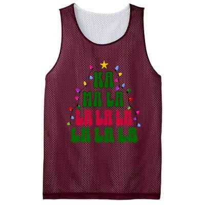 Kamala Harris Ka Ma La La La Christmas Tree Xmas Carol Mesh Reversible Basketball Jersey Tank