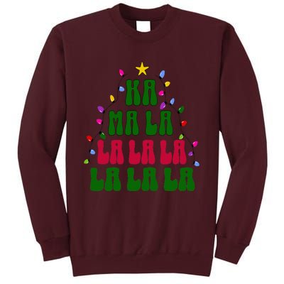 Kamala Harris Ka Ma La La La Christmas Tree Xmas Carol Tall Sweatshirt