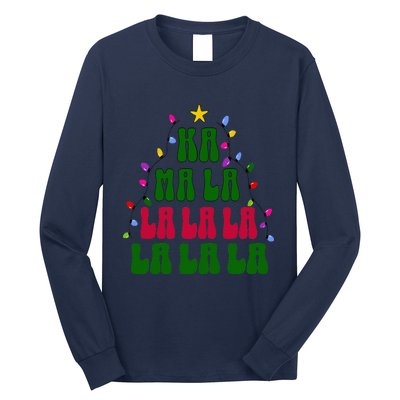 Kamala Harris Ka Ma La La La Christmas Tree Xmas Carol Long Sleeve Shirt