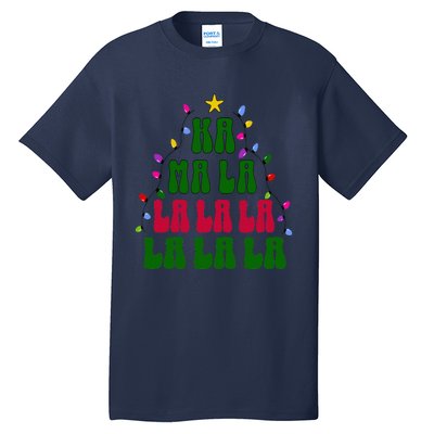 Kamala Harris Ka Ma La La La Christmas Tree Xmas Carol Tall T-Shirt