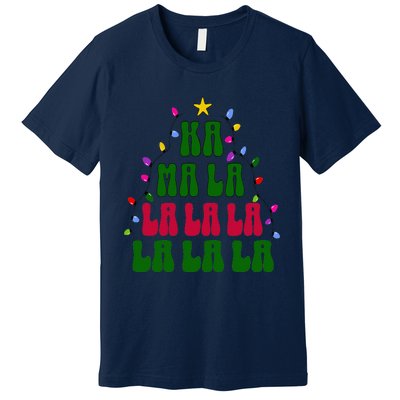 Kamala Harris Ka Ma La La La Christmas Tree Xmas Carol Premium T-Shirt