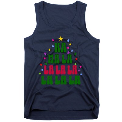 Kamala Harris Ka Ma La La La Christmas Tree Xmas Carol Tank Top