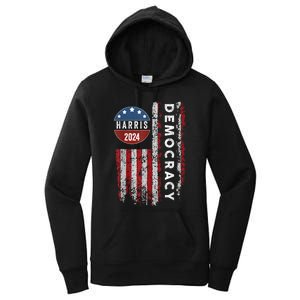 Kamala Harris Kamala 2024 Us Flag Democratic President Women's Pullover Hoodie