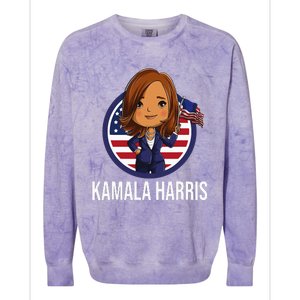 Kamala Harris Colorblast Crewneck Sweatshirt