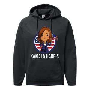 Kamala Harris Performance Fleece Hoodie