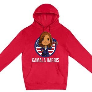 Kamala Harris Premium Pullover Hoodie