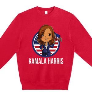 Kamala Harris Premium Crewneck Sweatshirt