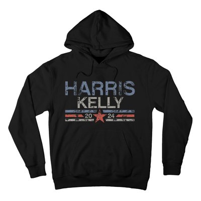 Kamala Harris Kelly 2024 Retro Grunge Harris Kelly 2024 Hoodie