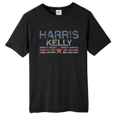 Kamala Harris Kelly 2024 Retro Grunge Harris Kelly 2024 Tall Fusion ChromaSoft Performance T-Shirt