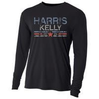 Kamala Harris Kelly 2024 Retro Grunge Harris Kelly 2024 Cooling Performance Long Sleeve Crew