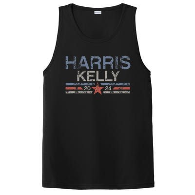 Kamala Harris Kelly 2024 Retro Grunge Harris Kelly 2024 PosiCharge Competitor Tank