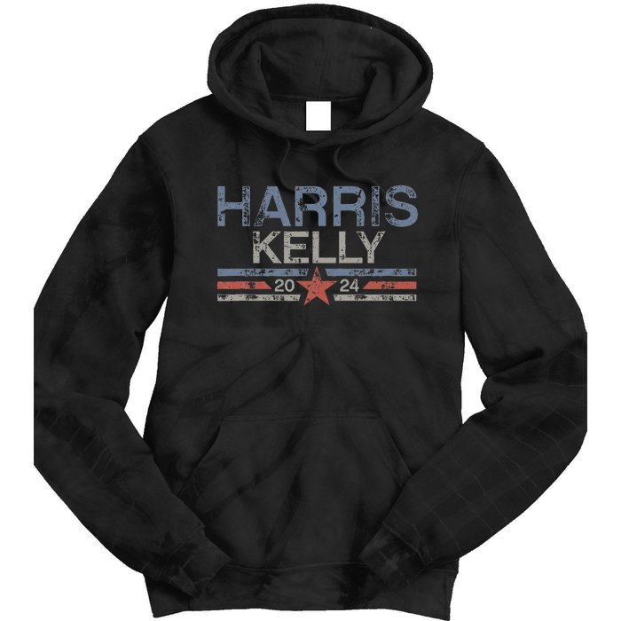 Kamala Harris Kelly 2024 Retro Grunge Harris Kelly 2024 Tie Dye Hoodie