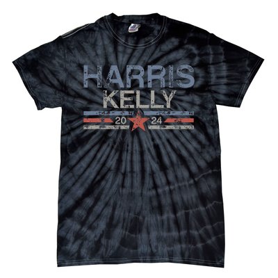 Kamala Harris Kelly 2024 Retro Grunge Harris Kelly 2024 Tie-Dye T-Shirt