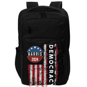 Kamala Harris Kamala 2024 Us Flag Democratic President Impact Tech Backpack