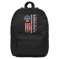 Kamala Harris Kamala 2024 Us Flag Democratic President 16 in Basic Backpack