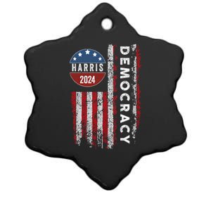 Kamala Harris Kamala 2024 Us Flag Democratic President Ceramic Star Ornament