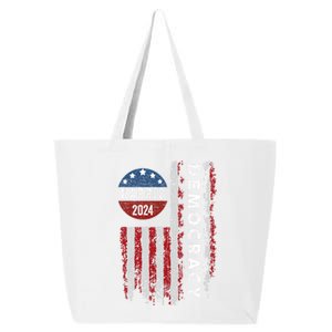 Kamala Harris Kamala 2024 Us Flag Democratic President 25L Jumbo Tote