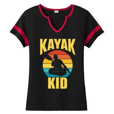 Kayak Hobby Kayakist Kayaking Kayaks Ladies Halftime Notch Neck Tee