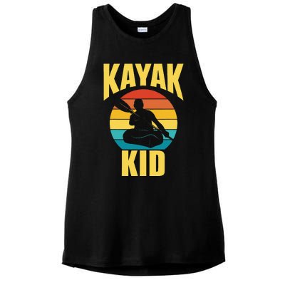 Kayak Hobby Kayakist Kayaking Kayaks Ladies PosiCharge Tri-Blend Wicking Tank