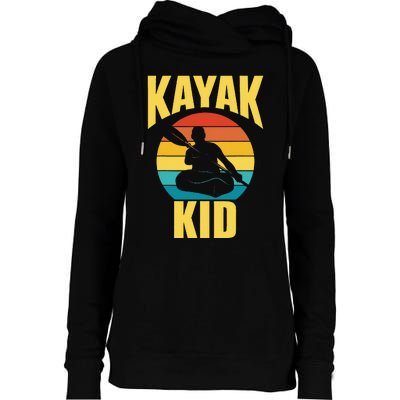 Kayak Hobby Kayakist Kayaking Kayaks Womens Funnel Neck Pullover Hood