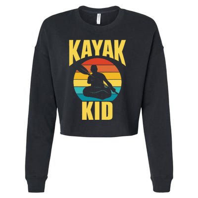 Kayak Hobby Kayakist Kayaking Kayaks Cropped Pullover Crew