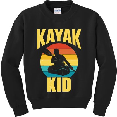 Kayak Hobby Kayakist Kayaking Kayaks Kids Sweatshirt
