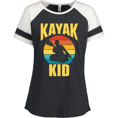 Kayak Hobby Kayakist Kayaking Kayaks Enza Ladies Jersey Colorblock Tee