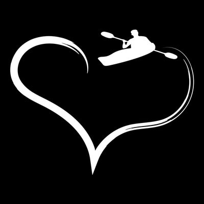 Kayaking Heart Kayak Gift T-Shirt