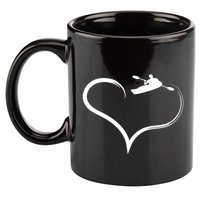 Kayaking Heart Kayak Gift 11oz C Handle Ceramic Mug