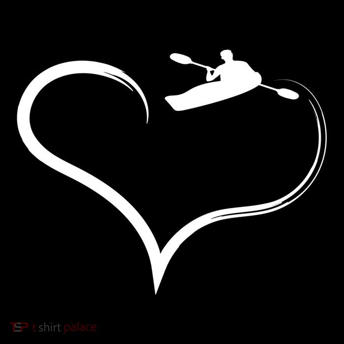 Kayaking Heart Kayak Gift 16 in Basic Backpack
