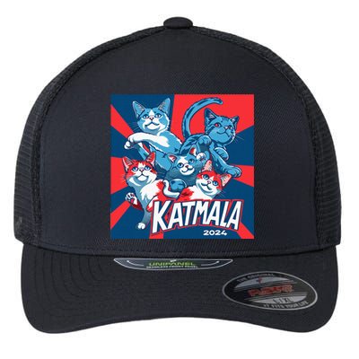 Kamala Harris Katmala Election Sneakers President Cat Lady Flexfit Unipanel Trucker Cap