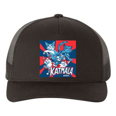 Kamala Harris Katmala Election Sneakers President Cat Lady Yupoong Adult 5-Panel Trucker Hat