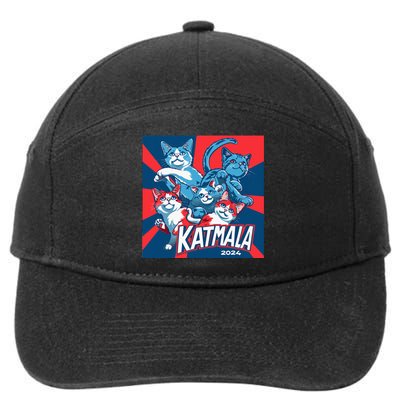 Kamala Harris Katmala Election Sneakers President Cat Lady 7-Panel Snapback Hat