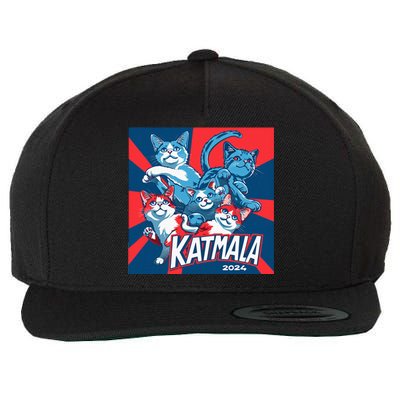 Kamala Harris Katmala Election Sneakers President Cat Lady Wool Snapback Cap