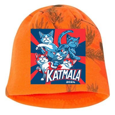 Kamala Harris Katmala Election Sneakers President Cat Lady Kati - Camo Knit Beanie