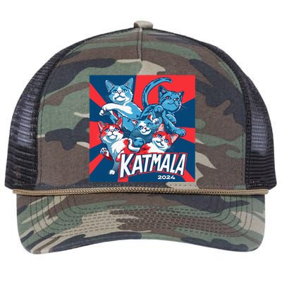 Kamala Harris Katmala Election Sneakers President Cat Lady Retro Rope Trucker Hat Cap