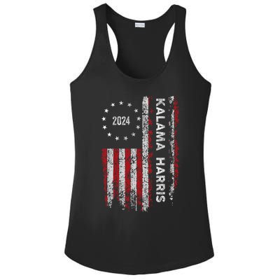 Kamala Harris Kamala 2024 Us Flag Democratic President Ladies PosiCharge Competitor Racerback Tank