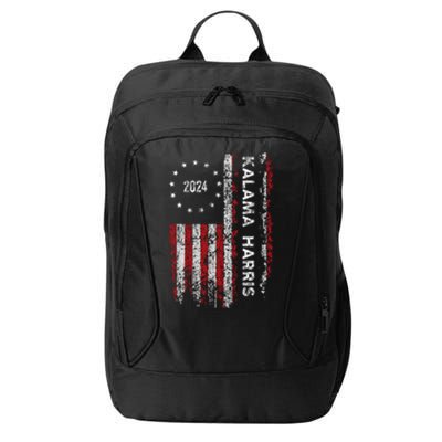 Kamala Harris Kamala 2024 Us Flag Democratic President City Backpack