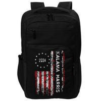 Kamala Harris Kamala 2024 Us Flag Democratic President Impact Tech Backpack