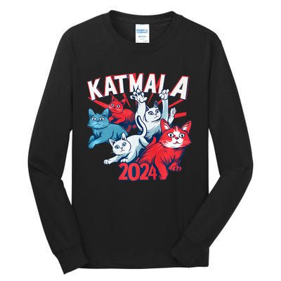 Kamala Harris Katmala Election Sneakers President Cat Lady Premium Tall Long Sleeve T-Shirt